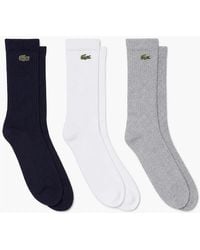 Lacoste - Sport 3 Pack High Cut Socks - Lyst