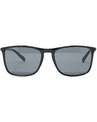 Calvin Klein - Solid Smoke Lens Shiny Sunglasses - Lyst