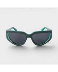 Off-White c/o Virgil Abloh - Logo Print Sunglasses Dark - Lyst