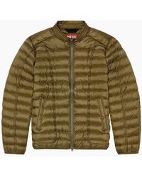DIESEL - Plain Padded Jacket - Lyst
