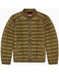 DIESEL - Plain Padded Jacket - Lyst