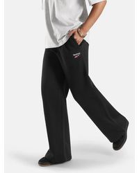 Reebok - Id 2-Col Logo Wide Leg Pants Cotton Joggers - Lyst