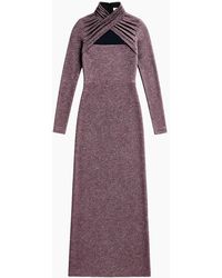 Ro&zo - Cameron Sparkle Long-Sleeve Cut-Out Dress - Lyst
