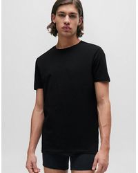 BOSS - Hugo Round Two-Pack Of Slim-Fit T-Shirts - Lyst