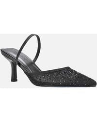 XY London - Ladies Chase Rhinestone Mesh Court Shoes - Lyst