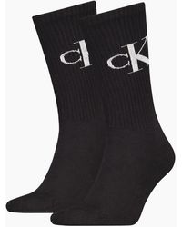 Calvin Klein - 2-Pack Ck Jeans Logo Sports Socks - Lyst