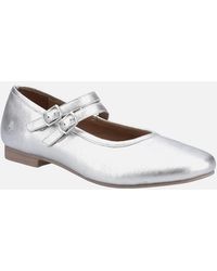 Hush Puppies - Nancy Mary Jane Leather Flats - Lyst