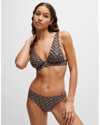 BOSS - Monogram Jacquard Bikini Bottoms - Lyst