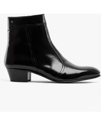 Club Cubano - Emmanuel Smooth Leather Cuban Heel Boots - Lyst