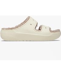 Crocs™ - 207446-2Yc Classic Cozzzy Sliders Bone/Mushroom - Lyst