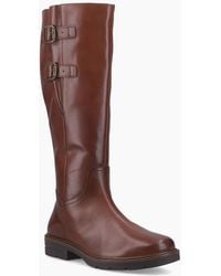 Hush Puppies - Tallulah Leather Tan Boots - Lyst