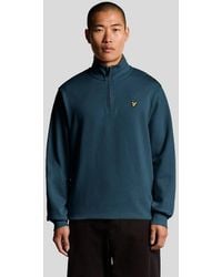 Lyle & Scott - Everyday 1/4 Zip Cotton Sweatshirt - Lyst