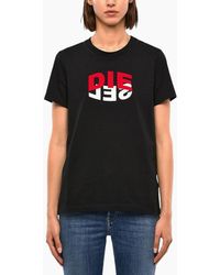 DIESEL - T Sily V23 T-Shirts Crew Neck Cotton Tops Short Sleeve Summer Tee - Lyst