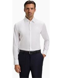 BOSS - Joe Collared Neck Point Collar Long Sleeve Shirt - Lyst