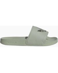 adidas Originals - Adilette Lite Open Toe Logo Print Slides - Lyst