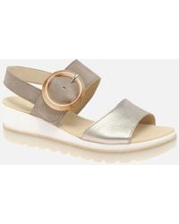 Gabor - Yeo Wedge Mid Heel Sandals - Lyst