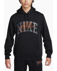 Nike - Hoodie Club Fleece Pullover Long Sleeve Hooded Jumper Sports Gym Top - Lyst