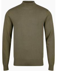 Luke 1977 - Jenson 1000 Rib Neck Knitted Jumper - Lyst