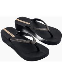 Ipanema - Mesh Xi Plat Fem Flip Flops - Lyst
