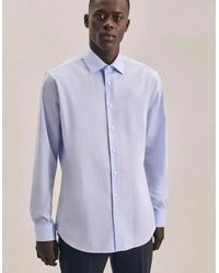 Seidensticker - Shaped Fit No Iron Kent Collar Business Shirt Light - Lyst