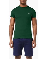 Lacoste - Th6709 T Shirts Short Sleeve Crew Neck Soft Pima Cotton Summer Tee - Lyst