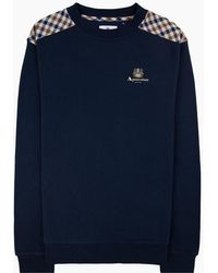 Aquascutum - Cc Shoulder Crewneck Fleece 11 - Lyst