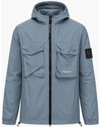 Marshall Artist - Centro Hooded Overshirt Storm - Lyst