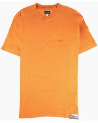 Armani Jeans - Aj Eagle Logo Printed T Shirt Albicocca - Lyst