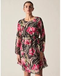 James Lakeland - Floral Print Belted Dress - Lyst