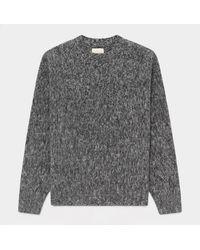 Aimé Leon Dore - Cashmere Blend Crewneck Sweater Charcoal Melange - Lyst