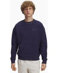Under Armour - Terry Lettering Crew Neck Drop Shoulder Sweatshirt - Lyst
