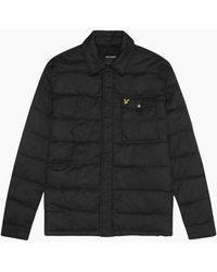 Lyle & Scott - Lyle & Scott Branded Jet Wadded Collared Jacket - Lyst
