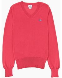 Vivienne Westwood - V Neck Knitted Jumper - Lyst