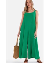 Gini London - Air Flow Strappy Wide Leg Jumpsuit - Lyst