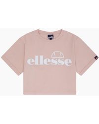 Ellesse - Silo Cropped T-Shirt - Lyst