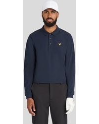 Lyle & Scott - Technical Long Sleeve Polo Shirt - Lyst