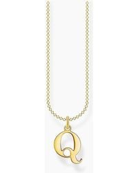 Thomas Sabo - Chain Necklace With Lettering Charm - Lyst