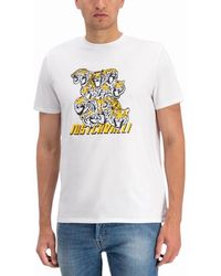 Just Cavalli - S03Gc0549 T-Shirt Tiger Short Sleeve Tops Cotton Tee - Lyst