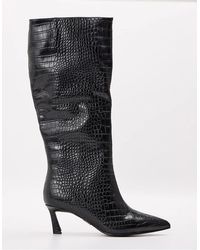 Steve Madden - Lavan Knee High Boots With Flared Heel - Lyst