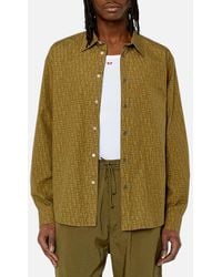 DIESEL - S-Umbe-Mon Shirts Long Sleeve Logo Print Regular Summer Casual Shirt - Lyst
