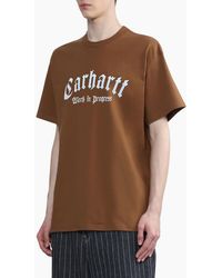 Carhartt - Onyx T Shirts Printed Relaxed Fit Short Sleeve Cotton Tee New - Lyst