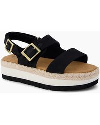 TOMS - Giana Flatform Sandals - Lyst