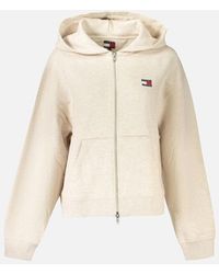 Tommy Hilfiger - Long-Sleeved Hooded Zip-Up Sweatshirt - Lyst