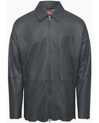 DIESEL - L Mart B Leather Jacket - Lyst
