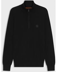 BOSS - Boss Kanobix Zip Neck Jumper - Lyst