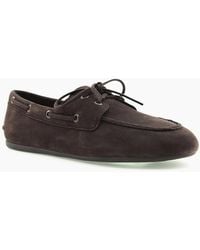 Sperry Top-Sider - Sperry Slim Boat Leather Dark Boat Shoes - Lyst