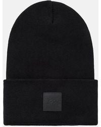 BOSS - Boss Fantastico Cotton Beanie - Lyst