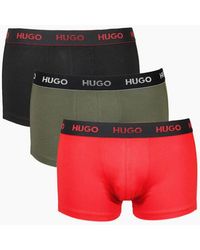 BOSS - 3-Pack Classic Logo Boxer Trunks, /Khaki - Lyst