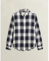 GANT - Regular Fit Windblown Flannel Broad Check Shirt - Lyst