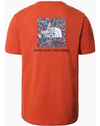 The North Face - T Shirts Crew Neck Short Sleeve Box Cotton Tee - Lyst